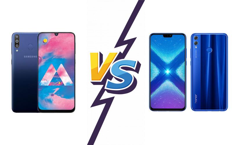 compare Samsung Galaxy M30 vs Honor 8X