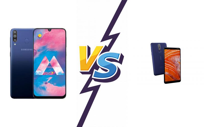 compare Samsung Galaxy M30 vs Nokia 3.1 Plus