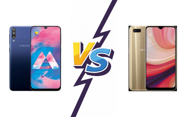 compare Samsung Galaxy M30 vs Oppo A7