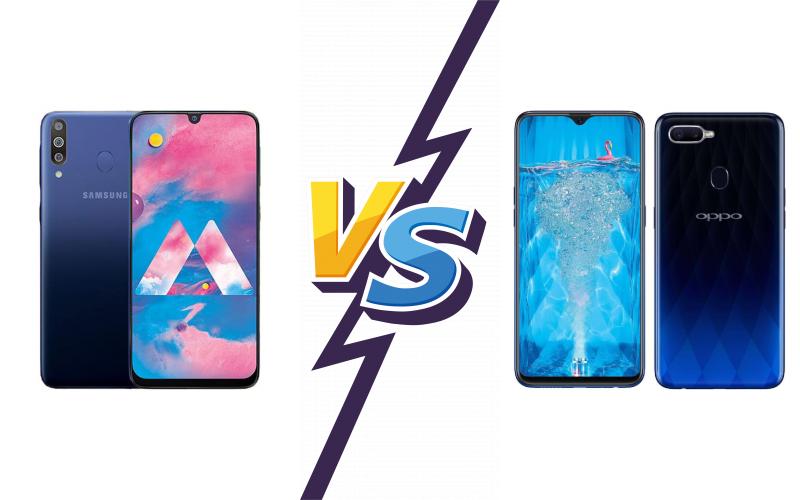 compare Samsung Galaxy M30 vs Oppo F9 (F9 Pro)