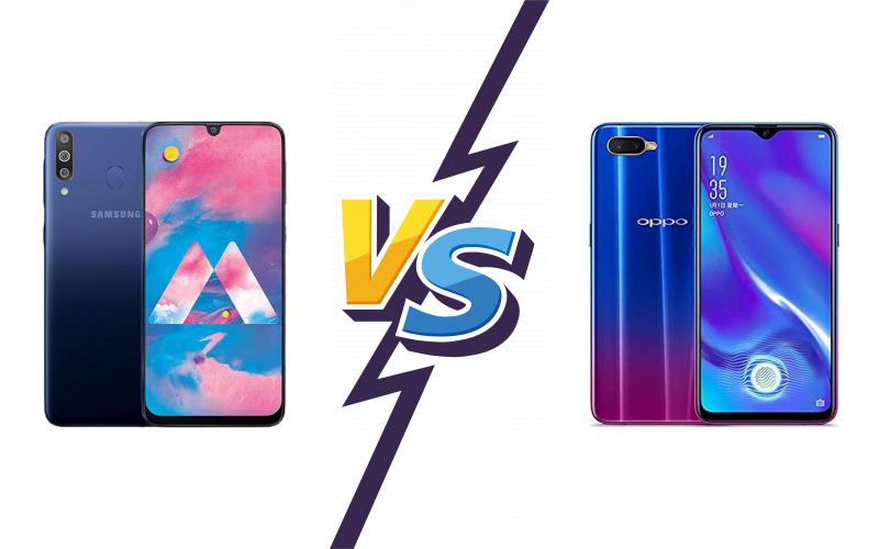 compare Samsung Galaxy M30 vs Oppo K1