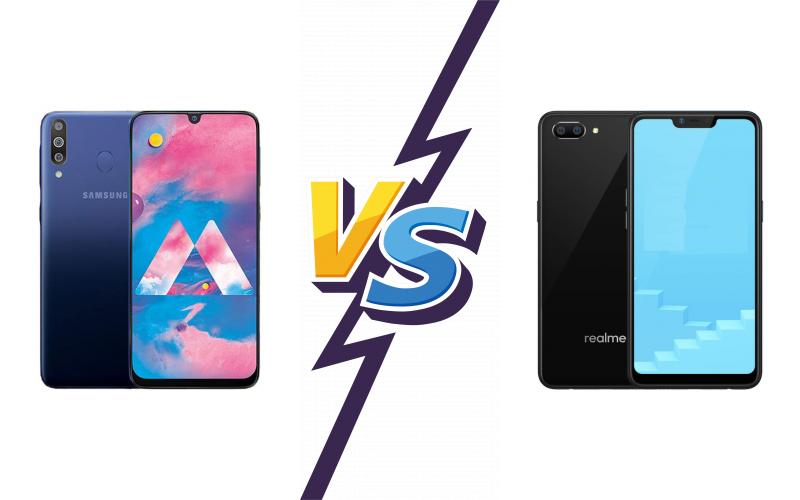 compare Samsung Galaxy M30 vs Realme C1