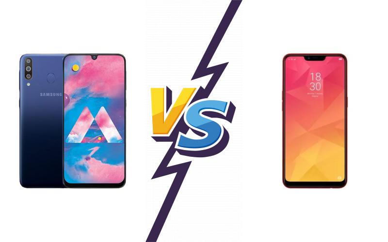 compare Samsung Galaxy M30 vs Realme U1