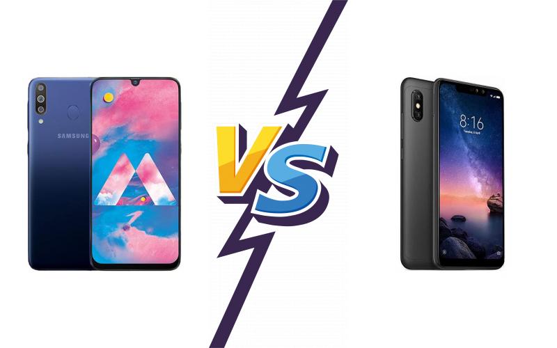 compare Samsung Galaxy M30 vs Xiaomi Redmi Note 6 Pro