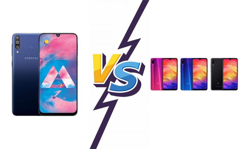 compare Samsung Galaxy M30 vs Xiaomi Redmi Note 7 Pro