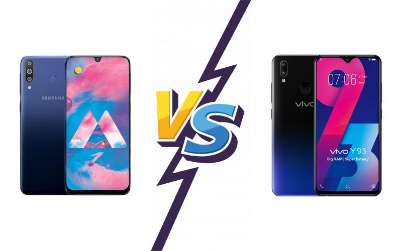 compare Samsung Galaxy M30 vs vivo Y93