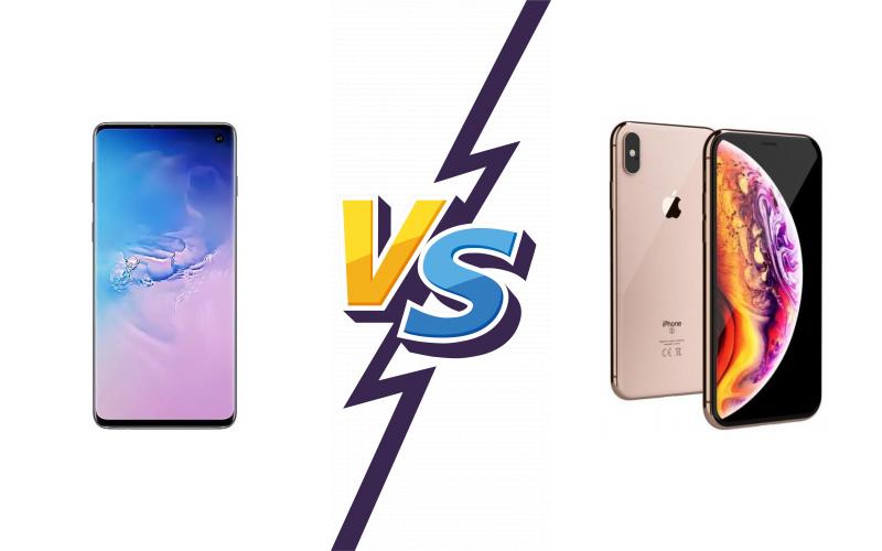 compare Samsung Galaxy S10 vs Apple iPhone XS