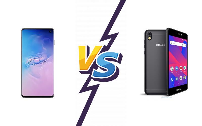 compare Samsung Galaxy S10 vs BLU Grand M2 (2018)