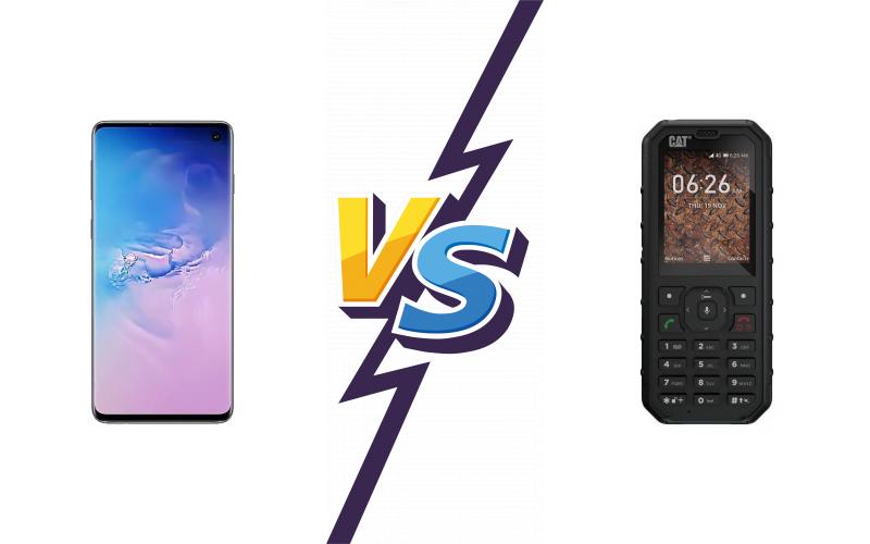 compare Samsung Galaxy S10 vs Cat B35