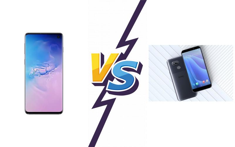 compare Samsung Galaxy S10+ vs HTC Desire 12s