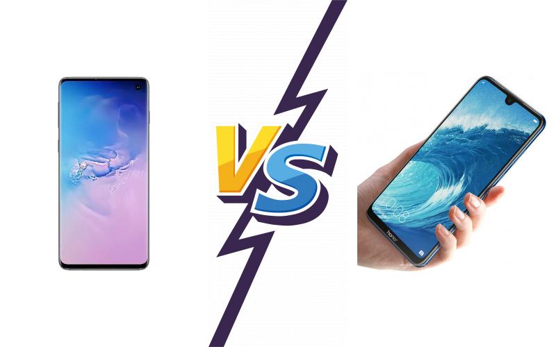 compare Samsung Galaxy S10 vs Honor 8X Max