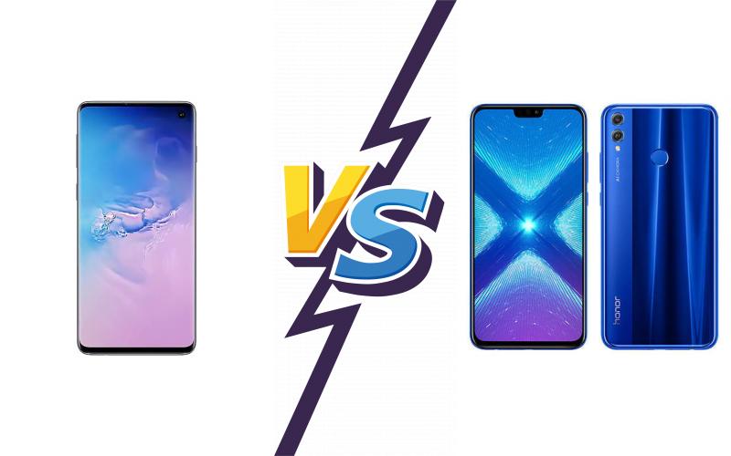 compare Samsung Galaxy S10+ vs Honor 8X