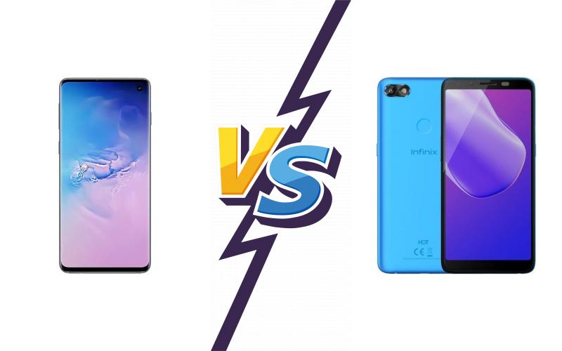 compare Samsung Galaxy S10 vs Infinix Hot 6