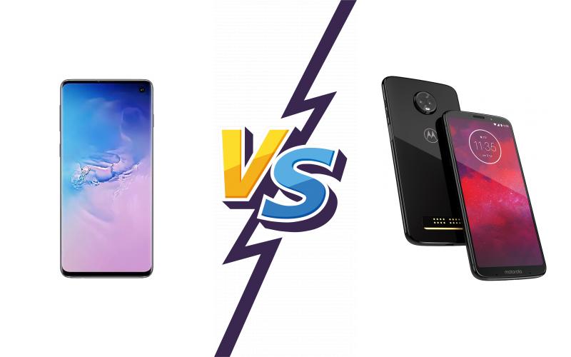 compare Samsung Galaxy S10 vs Motorola Moto Z3