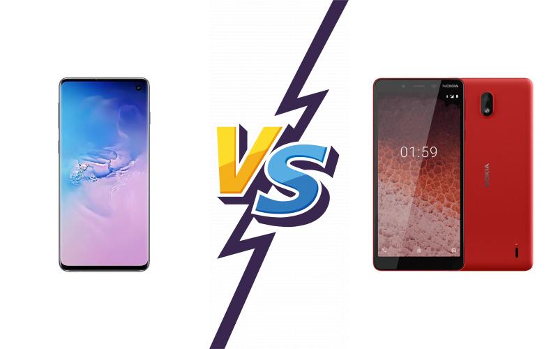 compare Samsung Galaxy S10 vs Nokia 1 Plus