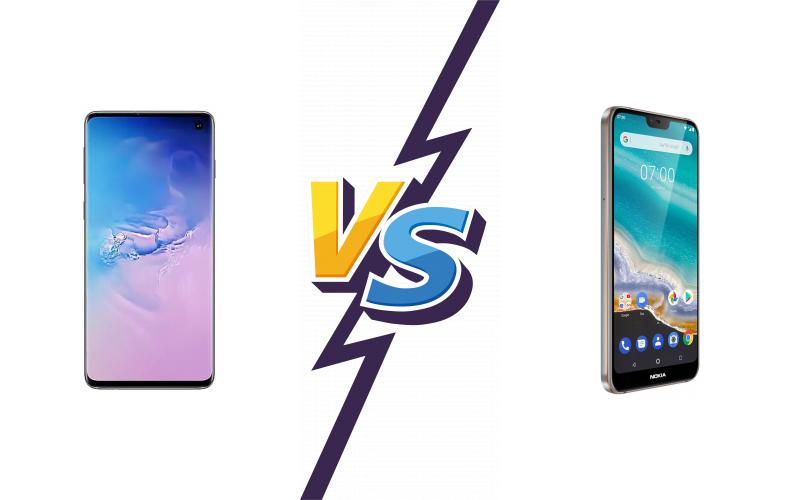 compare Samsung Galaxy S10 vs Nokia 7.1