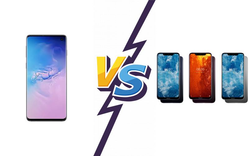 compare Samsung Galaxy S10+ vs Nokia 8.1 (Nokia X7)