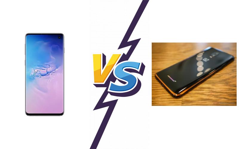 compare Samsung Galaxy S10+ vs OnePlus 6T McLaren