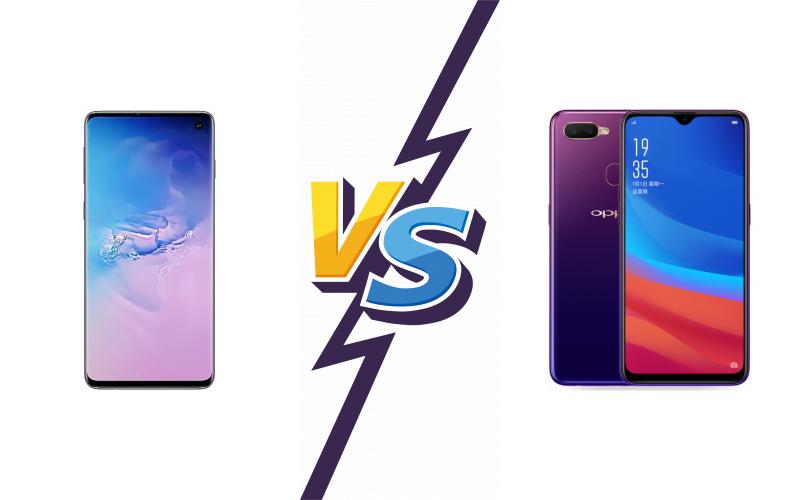 compare Samsung Galaxy S10+ vs Oppo A7x