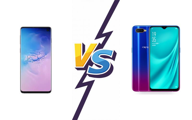 compare Samsung Galaxy S10 vs Oppo R15x