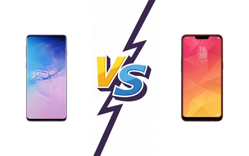 compare Samsung Galaxy S10 vs Realme U1