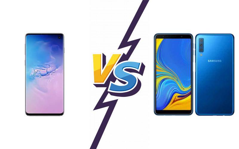 compare Samsung Galaxy S10 vs Samsung Galaxy A7 (2018)