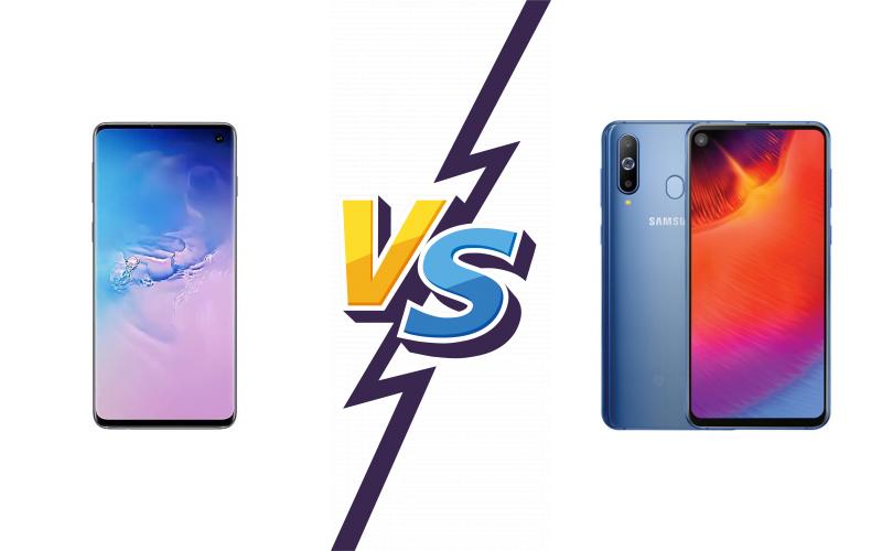 compare Samsung Galaxy S10 vs Samsung Galaxy A8s