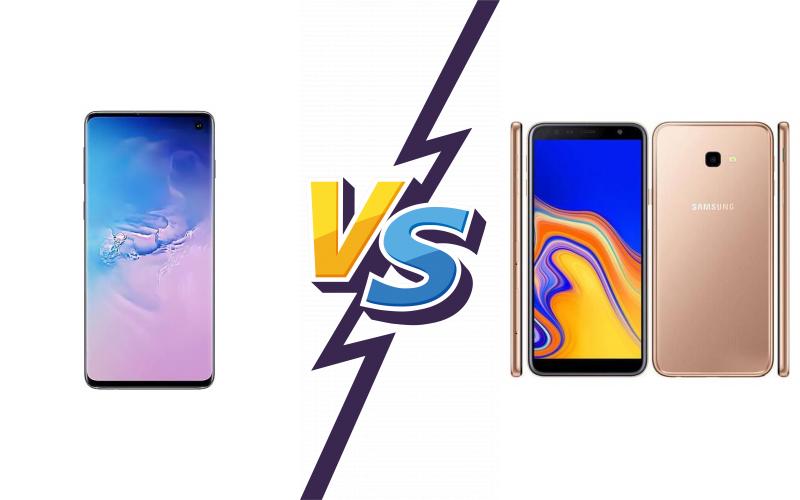 compare Samsung Galaxy S10 vs Samsung Galaxy J6+