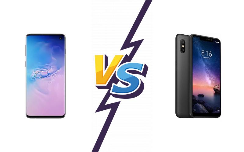 compare Samsung Galaxy S10 vs Xiaomi Redmi Note 6 Pro