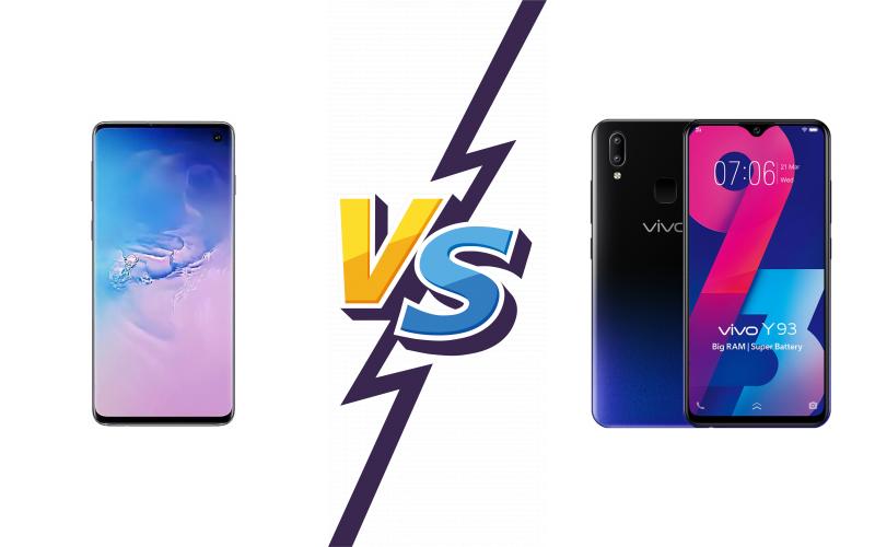 compare Samsung Galaxy S10 vs vivo Y93