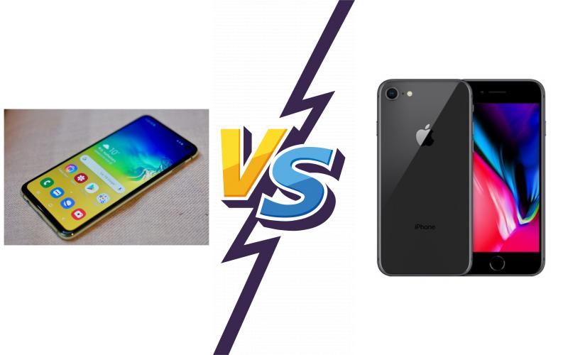 compare Samsung Galaxy S10e vs Apple iPhone 8