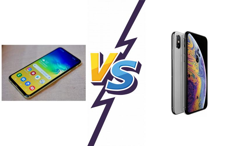 compare Samsung Galaxy S10e vs Apple iPhone XS Max