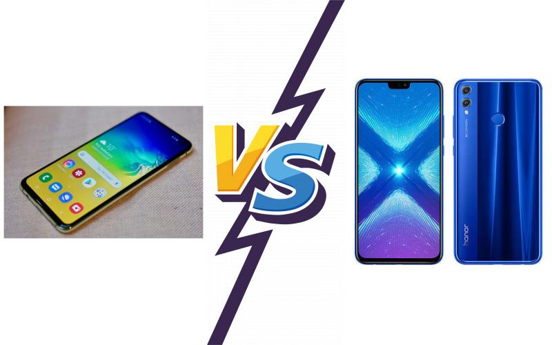 compare Samsung Galaxy S10e vs Honor 8X