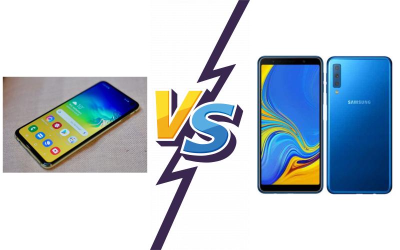 compare Samsung Galaxy S10e vs Samsung Galaxy A7 (2018)