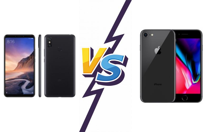 compare Xiaomi Mi Max 4 Pro vs Apple iPhone 8