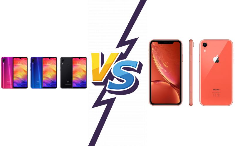 compare Xiaomi Redmi Note 7 Pro vs Apple iPhone XR