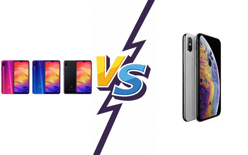 compare Xiaomi Redmi Note 7 Pro vs Apple iPhone XS Max