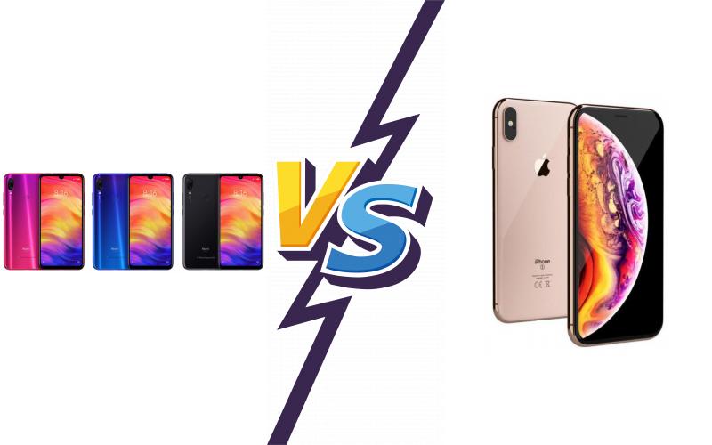 compare Xiaomi Redmi Note 7 Pro vs Apple iPhone XS