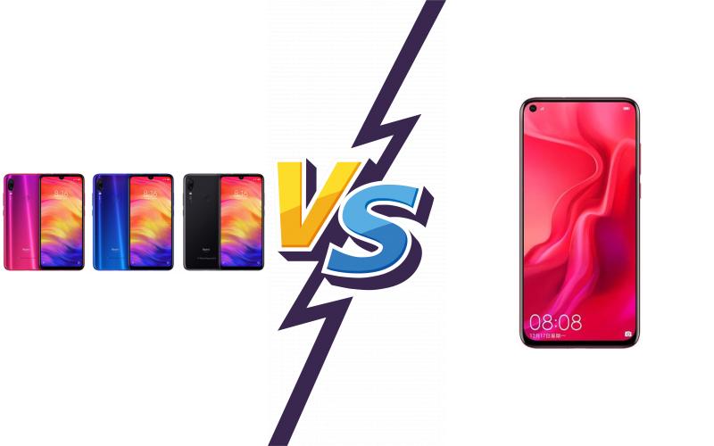 compare Xiaomi Redmi Note 7 Pro vs Huawei nova 4