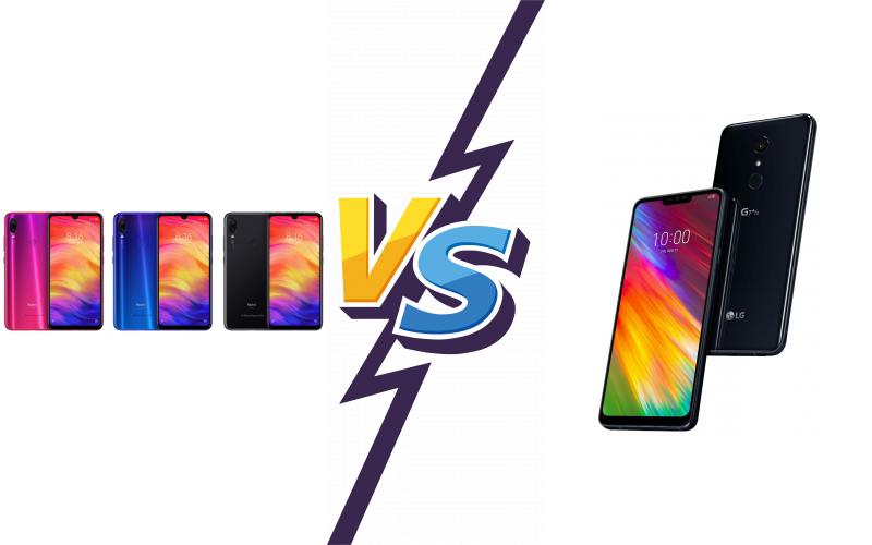 compare Xiaomi Redmi Note 7 Pro vs LG G7 Fit