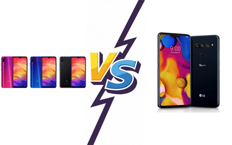 compare Xiaomi Redmi Note 7 Pro vs LG V40 ThinQ