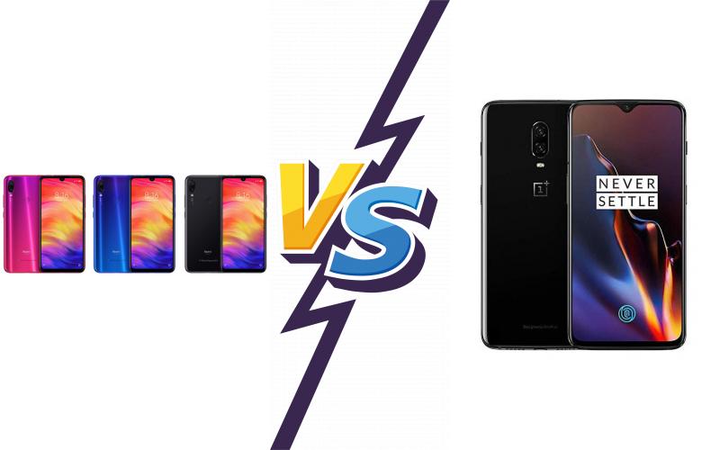 compare Xiaomi Redmi Note 7 Pro vs OnePlus 6T