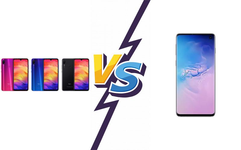 compare Xiaomi Redmi Note 7 Pro vs Samsung Galaxy S10