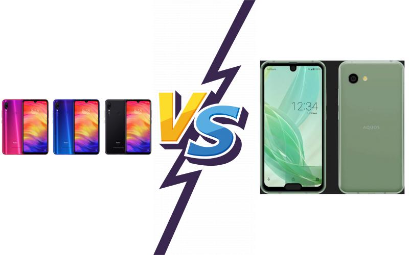 compare Xiaomi Redmi Note 7 Pro vs Sharp Aquos R2 compact