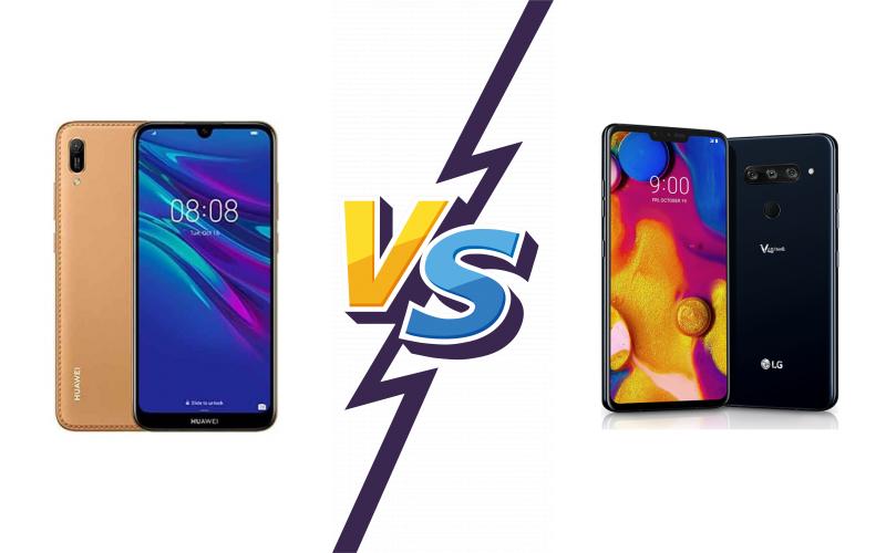 compare Huawei Enjoy 9e vs LG V40 ThinQ