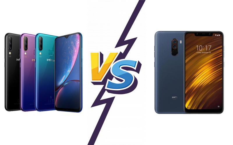 compare Infinix S4 vs Xiaomi Pocophone F1 compare Infinix S4 vs Xiaomi Pocophone F1