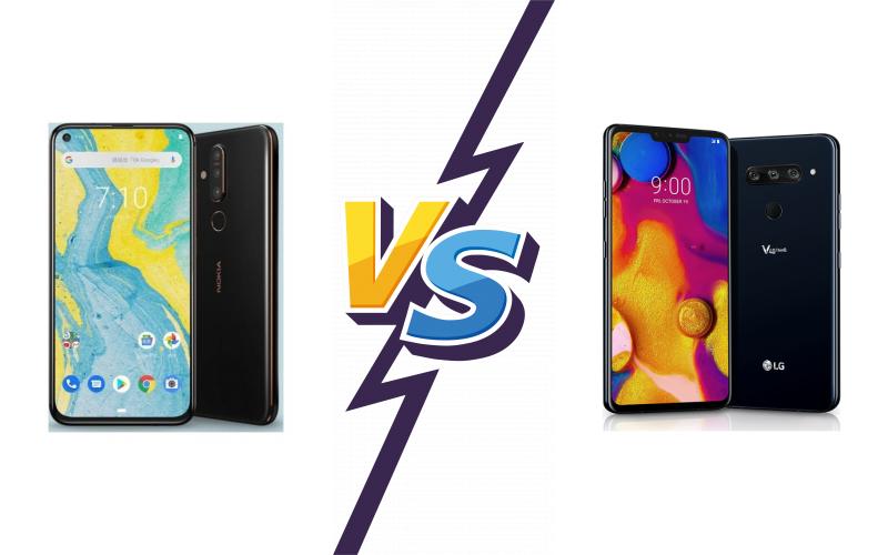 compare Nokia X71 vs LG V40 ThinQ