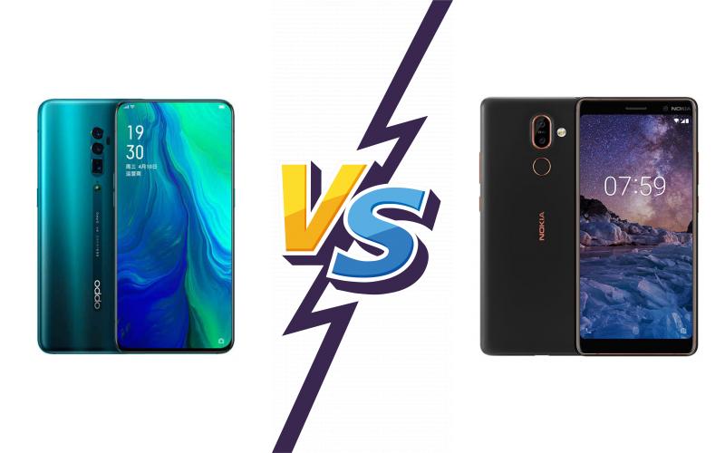 compare Oppo Reno 10x zoom vs Nokia 7 plus