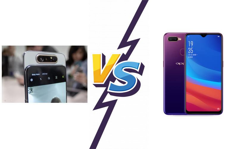 compare Samsung Galaxy A80 vs Oppo A7x