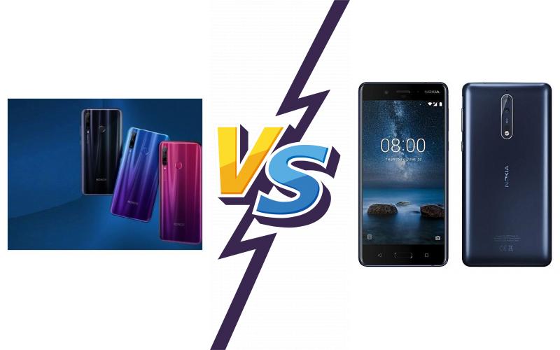 compare Honor 20i vs Nokia 8